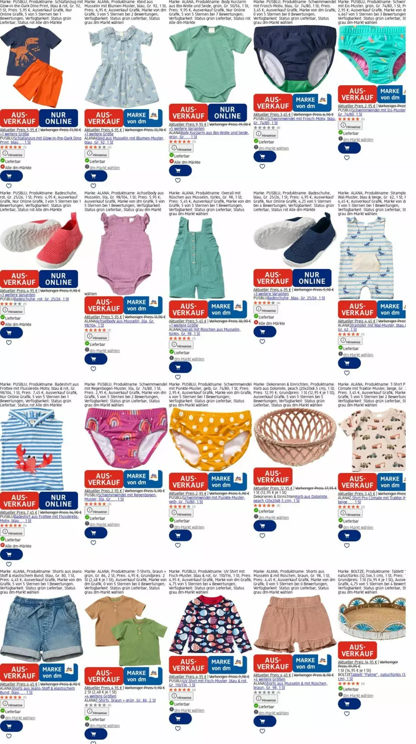 Aktueller Prospekt Dm Drogerie - Prospekte - von 15.12 bis 24.12.2025 - strona 4 - produkty: Anzug, asti, Astra, Bad, bio, blume, blumen, body, braun, eier, eis, elle, fisch, Frosch, Heu, jeans, kleid, korb, Krebs, natur, Overall, reis, Ria, Schlafanzug, schuhe, shirt, shirts, shorts, Strampler, T-Shirt, tablet, tablett, tee, Ti, tisch, usb, wolle