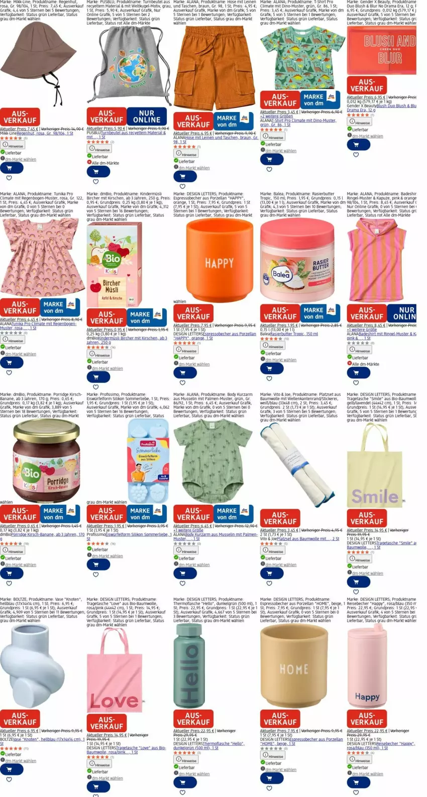 Aktueller Prospekt Dm Drogerie - Prospekte - von 15.12 bis 24.12.2025 - strona 5 - produkty: apfel, Bad, banane, Bau, baumwolle, Becher, beutel, bio, bio-baumwolle, body, braun, butter, eier, eis, eiswürfel, elle, espresso, flasche, hose, Kinder, kirsch, kirsche, kirschen, Kugel, lavendel, leine, LG, merl, müsli, orange, porridge, Profissimo, rama, reis, Ria, ring, shirt, sim, T-Shirt, Tasche, taschen, Ti, tragetasche, tunika, usb, Vase, wolle, würfel