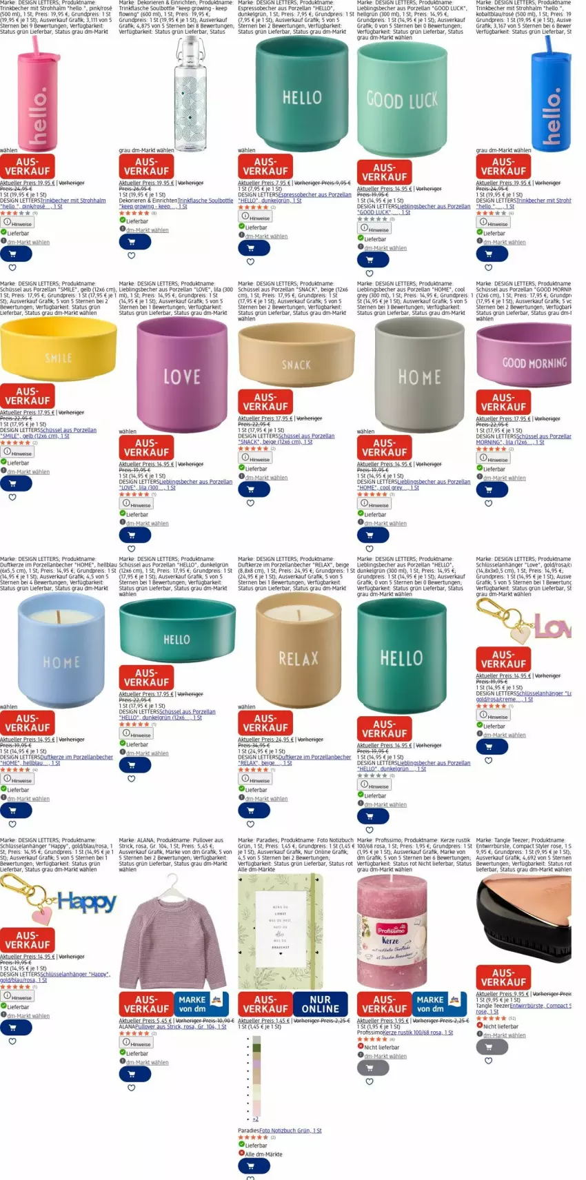 Aktueller Prospekt Dm Drogerie - Prospekte - von 15.12 bis 24.12.2025 - strona 6 - produkty: Anhänger, Bau, Becher, Berger, buch, bürste, creme, Duftkerze, eis, Elan, elle, espresso, flasche, Hefe, hella, kerze, LG, Profissimo, Pullover, Rauch, reis, rel, Rowi, schüssel, sim, snack, Tangle Teezer, tasse, tee, Ti, trinkbecher, trinkflasche