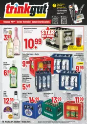 Gazetka promocyjna Trinkgut - Prospekte - Gazetka - ważna od 09.03 do 09.03.2024 - strona 1 - produkty: Alwa, ananas, apfel, bismarck, coca-cola, cola, eis, elle, fanta, gerolsteine, gerolsteiner, jules mumm, korn, mais, mineralwasser, mumm, pils, pilsener, rind, saft, sekt, sprite, steiner, Ti, tisch, trauben, Traubensaft, vita, Waldquelle, warsteiner, wasser, yeni raki