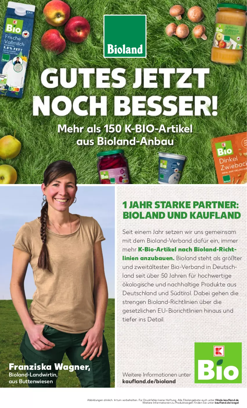 Aktueller Prospekt Kaufland - Prospekt - von 12.09 bis 18.09.2024 - strona 42 - produkty: angebot, angebote, Bau, bio, bioland, Ti, wagner