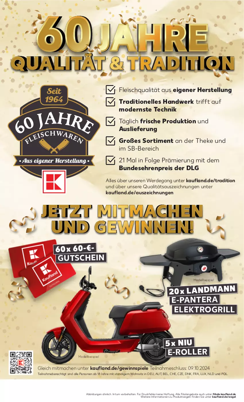 Aktueller Prospekt Kaufland - Prospekt - von 12.09 bis 18.09.2024 - strona 44 - produkty: angebot, angebote, dell, E-Roller, eis, Elektro, elle, erde, fleisch, gewinnspiel, grill, gutschein, LG, mac, Mode, reis, Roller, Spiele, Ti