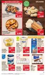 Gazetka promocyjna Kaufland - Prospekt - Gazetka - ważna od 18.09 do 18.09.2024 - strona 19 - produkty: alpro, angebot, angebote, auer, aufstrich, Becher, bismarck, bohne, bohnen, brot, brotaufstrich, brötchen, creme, eier, eis, filet, frucht, gabel, hering, Herings, homann, joghur, joghurt, kakao, knoblauch, mac, marinade, mehl, milch, monte, mozzarella, natur, nuss, pizza, Plunder, pudding, reis, rel, ring, schoko, Skyr, snack, soja, Sucuk, Ti, vanille, vollmilch, weihenstephan, weizenbrötchen, weizenmehl, wurst, zott, Zott Monte, ZTE