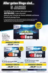 Gazetka promocyjna Metro - Feiern & Events - Gazetka - ważna od 12.06 do 12.06.2024 - strona 2 - produkty: auer, auto, eis, elle, fernseher, hisense, LG, Metro, reis, Samsung, teller, Ti, tisch, uhd