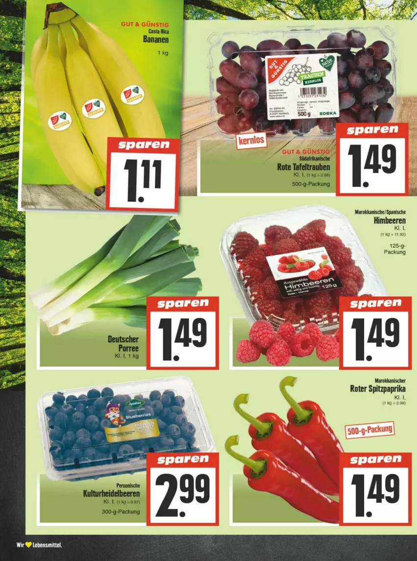 Aktueller Prospekt Edeka - Prospekte - von 24.02 bis 02.03.2024 - strona 4 - produkty: beere, beeren, himbeer, himbeere, himbeeren, lebensmittel, paprika, Spitzpaprika