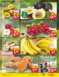 Gazetka promocyjna Netto Marken-Discount - Filial-Angebote - Gazetka - ważna od 30.09 do 30.09.2023 - strona 7 - produkty: angebot, asti, avocado, banane, bananen, bestpreis, chiquita, eis, Elan, kartoffel, kartoffeln, kiwi, Kiwi Gold, lebensmittel, magazin, Pink Lady, pistazien, radieschen, reis, salz, Süßkartoffeln, Ti, zespri, ZTE