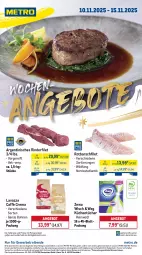 Gazetka promocyjna Metro - Wochen-Angebote - Gazetka - ważna od 15.11 do 15.11.2025 - strona 1 - produkty: abholpreise, angebot, angebote, bohne, bohnen, caffè crema, eis, filet, ilag, küche, Küchen, küchentücher, lavazza, Metro, metro gastro, Rauch, reis, rind, rinder, rinderfilet, Rotbarsch, rotbarschfilet, rwe, Ti, tiefpreis, tücher, Wild, zewa