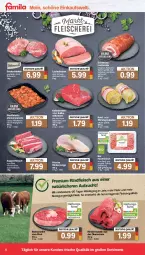 Gazetka promocyjna Famila - Prospekte - Gazetka - ważna od 19.11 do 19.11.2022 - strona 4 - produkty: bio, braten, champignon, champignons, eis, fleisch, hackfleisch, Käse, lachs, Lachsbraten, Lachsrolle, pfanne, pfannen, rind, rinder, Rinderroulade, Rinderzunge, rindfleisch, rollbraten, rouladen, saft, Schal, Schale, schinken, schwein, schweine, schweinefleisch, suppe, suppen, suppenfleisch, Ti, wein, weine, Wirsing