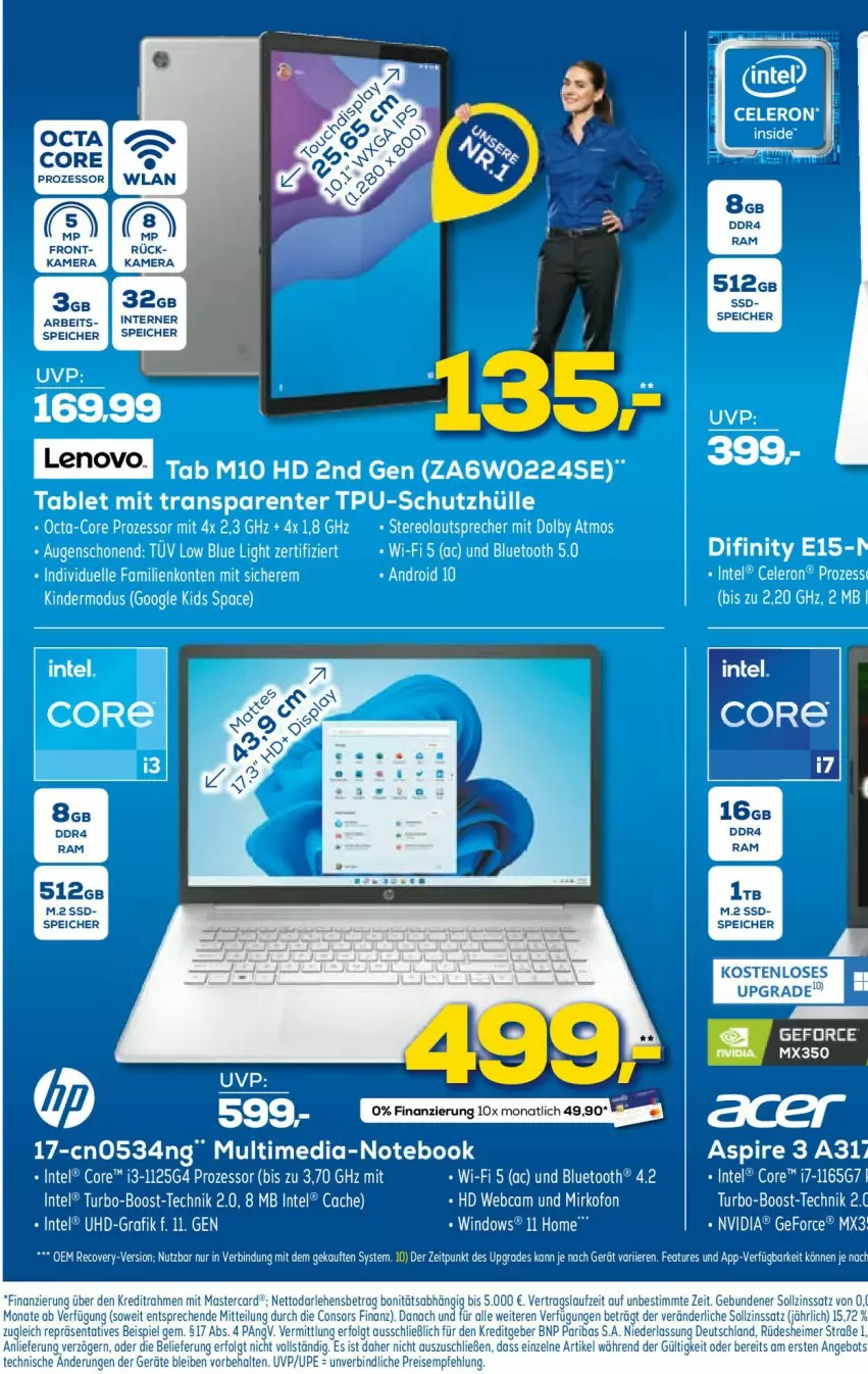 Aktueller Prospekt Euronics - Prospekte - von 22.02 bis 01.03.2023 - strona 17 - produkty: angebot, boss, celeron, consors finanz, eimer, eis, ente, geforce, Kette, Kinder, LG, mastercard, notebook, reis, schutzhülle, ssd, tablet, tee, Ti