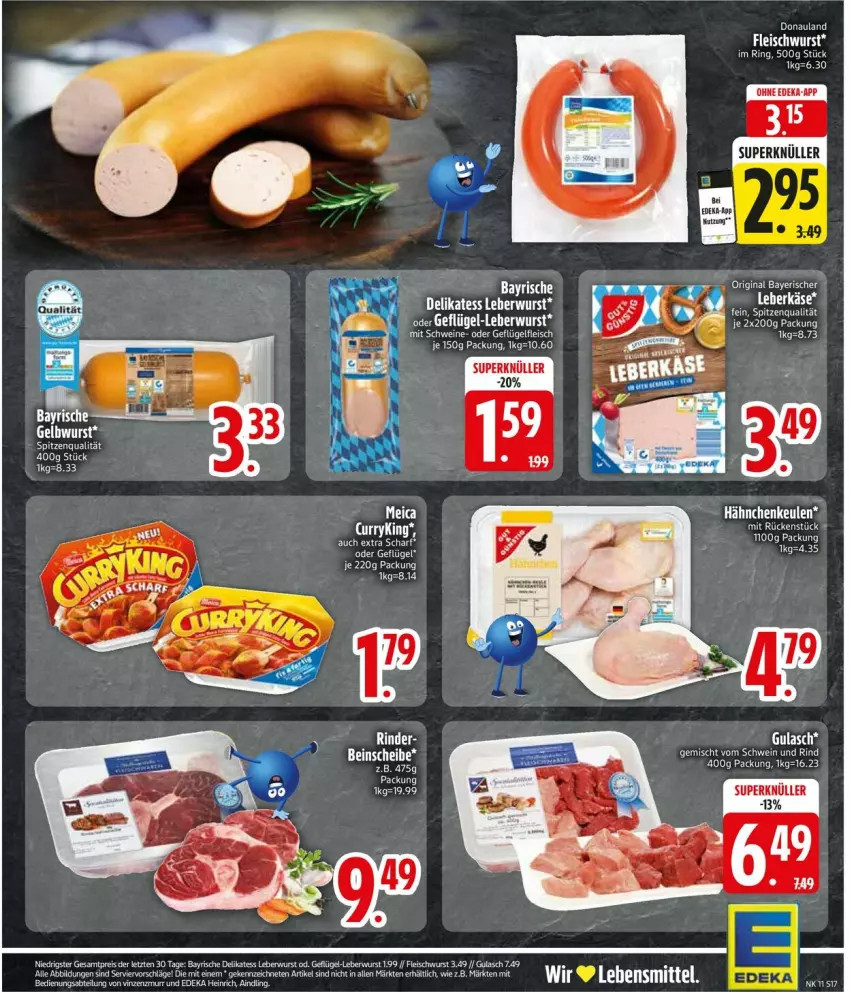 Aktueller Prospekt Edeka - Prospekte - von 10.03 bis 15.03.2025 - strona 19 - produkty: eier, gin, gulasch, lebensmittel, meica, ring, spitzenqualität, tee, Ti