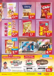Gazetka promocyjna Netto Marken-Discount - Filial-Angebote - Gazetka - ważna od 18.02 do 18.02.2023 - strona 19 - produkty: angebot, aust, ball, bestpreis, chio chips, chips, eis, getränk, getränke, gin, gutschein, Kaustreifen, lorenz, popcorn, Pretzel, reifen, reis, Ti, ZTE