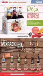 Gazetka promocyjna Famila - Prospekte - Gazetka - ważna od 29.01 do 29.01.2022 - strona 22 - produkty: asti, bier, discount, eis, elle, flasche, getränk, getränke, Lagerbier, LG, limo, limonade, limonaden, regal, reis, rwe, störtebeker, Ti