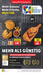 Gazetka promocyjna Lidl - Aktionsprospekt - Gazetka - ważna od 24.06 do 24.06.2023 - strona 8 - produkty: brot, eis, Laugeneck, lebensmittel, LG, nuss, Nussschnecke, Rauch, reis, Ti