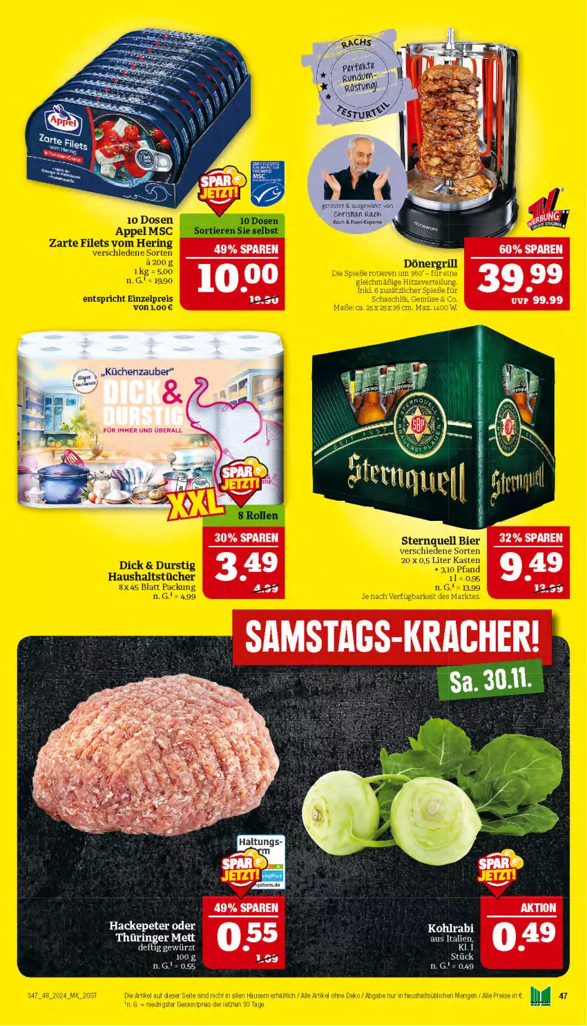 Aktueller Prospekt Marktkauf - Prospekt - von 24.11 bis 30.11.2024 - strona 47 - produkty: gewürz, kohlrabi, Mett, ring, Ti