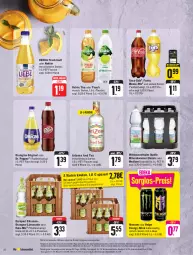 Gazetka promocyjna Edeka - Angebote der Woche - Gazetka - ważna od 30.09 do 30.09.2023 - strona 16 - produkty: Alwa, angebot, coca-cola, cola, coupon, coupons, deka, drink, eis, elle, fanta, flasche, frucht, fruchtsaft, gin, limo, limonade, mineralwasser, Mineralwasser Classic, monster, Nektar, nuss, orange, orangen, orangina, pet-flasche, rabatt-coupon, reis, saft, super-knüller, tee, Ti, volvic, wasser, zitrone, zitronen, ZTE