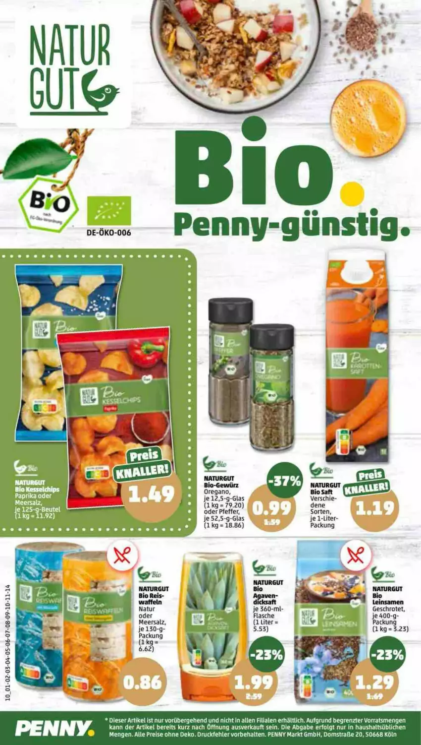 Aktueller Prospekt Penny - Prospekte - von 13.03 bis 18.03.2023 - strona 10 - produkty: bett, bio, eis, elle, gewürz, LG, meersalz, natur, pfeffer, reis, salz, tee, Ti, waffeln, ZTE