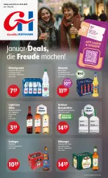 Gazetka promocyjna Getraenke Hoffmann - Prospekte - Gazetka - ważna od 24.01 do 24.01.2026 - strona 1 - produkty: alkohol, Alwa, berliner, bio, bio limo, bionade, bitburger, burger, eis, erdinger, gin, limo, limonade, mac, mineralwasser, natürliches mineralwasser, ohne alkohol, reis, RhönSprudel, Sprudel, stifte, Ti, wasser, wein