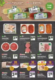 Gazetka promocyjna Edeka - Angebote der Woche - Gazetka - ważna od 11.06 do 11.06.2022 - strona 9 - produkty: bio, Bio-Salami, bioland, braten, burger, eier, eis, fleisch, hackfleisch, hackfleisch gemischt, hähnchenflügel, knoblauch, mit knoblauch, mühlen schinken, Nackensteak, nackensteaks, natur, rind, rinder, Rückensteak, rückensteaks, rügenwalder, salami, schinken, schlauch, schwein, schweine, schweinenacken, schweinerücken, steak, steaks, Ti, wein, weine