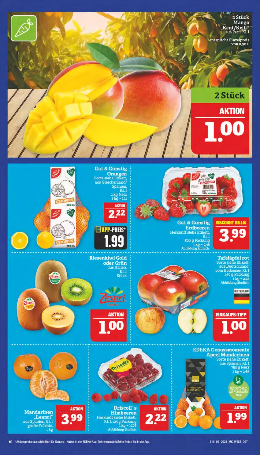 Aktueller Prospekt Marktkauf - Prospekt - von 26.01 bis 01.02.2025 - strona 10 - produkty: aktionspreis, deka, eis, mango, nuss, reis, Ti, zespri