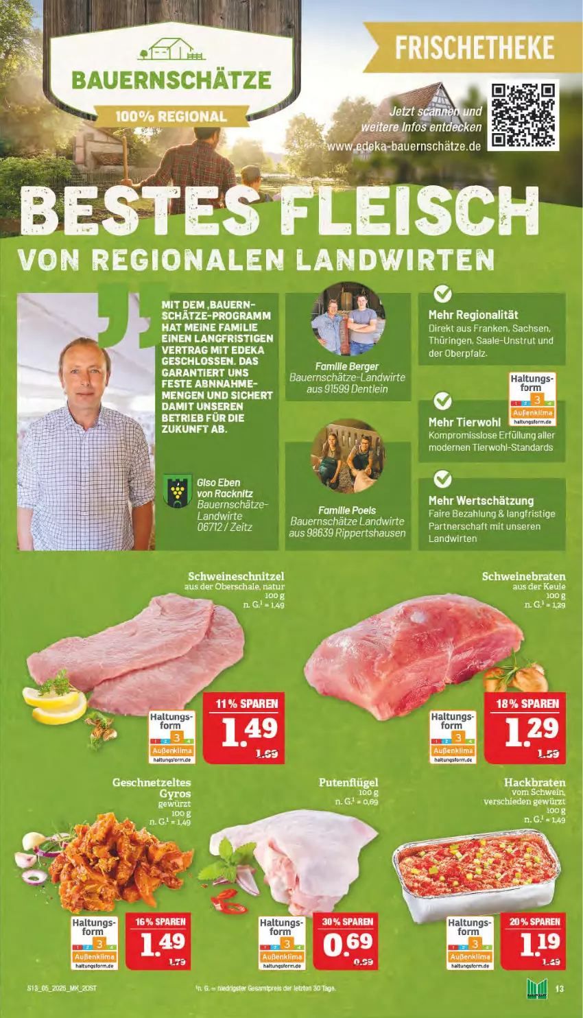 Aktueller Prospekt Marktkauf - Prospekt - von 26.01 bis 01.02.2025 - strona 13 - produkty: auer, Bau, Bauer, Berger, braten, eier, eis, geschnetzeltes, gewürz, gyros, Mode, natur, ring, sac, Schal, Schale, schnitzel, schwein, schweine, schweinebraten, schweineschnitzel, tee, Ti, wein, weine, Zelt