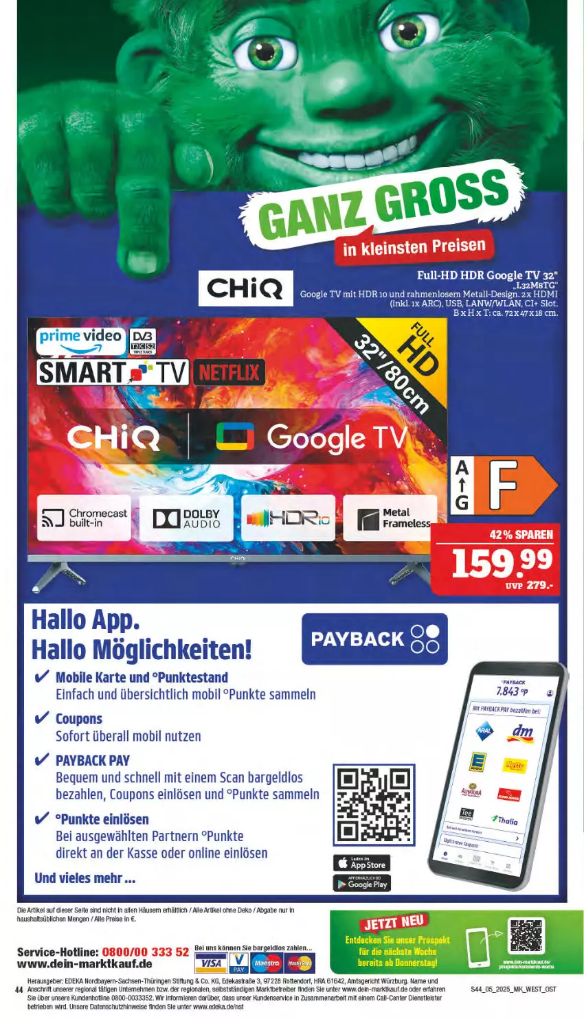 Aktueller Prospekt Marktkauf - Prospekt - von 26.01 bis 01.02.2025 - strona 44 - produkty: akku, Astra, coupon, coupons, deka, eis, ente, HDMI, mam, payback, reis, ring, sac, Ti, usb