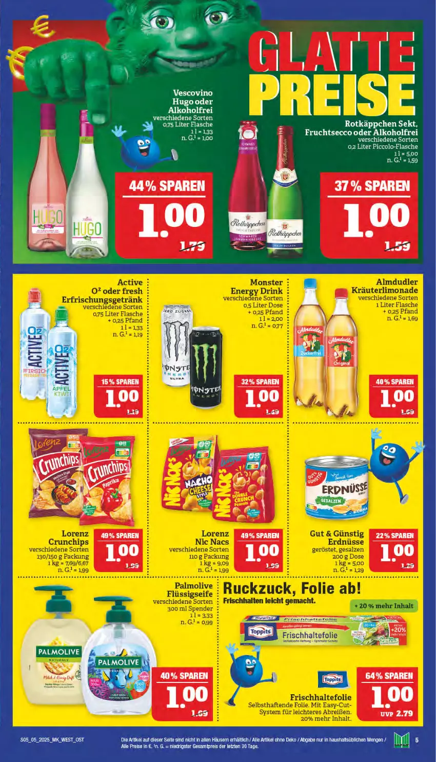 Aktueller Prospekt Marktkauf - Prospekt - von 26.01 bis 01.02.2025 - strona 5 - produkty: alkohol, ecco, eis, flasche, frucht, fruchtsecco, reis, rotkäppchen, sekt, vescovino