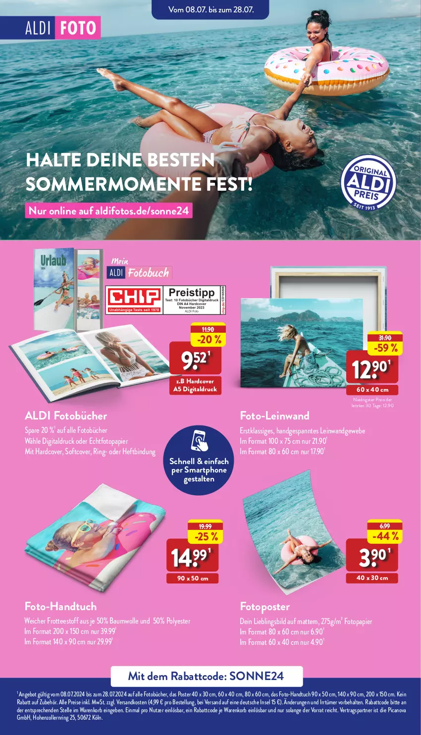 Aktueller Prospekt Aldi Nord - Von Montag - von 15.07 bis 20.07.2024 - strona 40 - produkty: aldi, angebot, Bau, baumwolle, eis, elle, ente, handtuch, korb, ndk, papier, reis, ring, smartphone, tee, Ti, tuc, wolle, ZTE