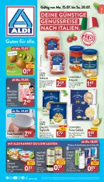 Gazetka promocyjna Aldi Nord - Von Montag - Gazetka - ważna od 20.07 do 20.07.2024 - strona 1 - produkty: aldi, antipasti, asti, Becher, bratwurst, brustfilet, cin, Crofton, drink, ehrmann, eis, Elan, elle, filet, fleisch, Garten, gin, gnocchi, hähnchenbrust, hähnchenbrustfilet, kiwi, latte, nuss, obst, obstgarten, pasta, pils, pilsener, radler, red bull, reis, salat, Salatteller, salsiccia, schwein, schweine, steiner, tagliatelle, teller, Ti, warsteiner, wein, weine, wurst, ZTE, zucker