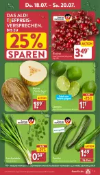 Gazetka promocyjna Aldi Nord - Von Montag - Gazetka - ważna od 20.07 do 20.07.2024 - strona 27 - produkty: aldi, angebot, eis, kirsch, kirsche, kirschen, Lauchzwiebel, lauchzwiebeln, limette, limetten, melone, Mett, metten, reis, Schal, Schale, Ti, ZTE, zucchini, zwiebel, zwiebeln