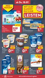 Gazetka promocyjna Aldi Nord - Von Montag - Gazetka - ważna od 20.07 do 20.07.2024 - strona 28 - produkty: aldi, angebot, angebote, bärenmarke, Becher, butter, creme, eis, ferrero, frische milch, frucht, hirtenkäse, HP, joghur, joghurt, kakao, Käse, landliebe, meggle, milch, milch-schnitte, natur, pudding, reis, schnitten, Streichzart, Ti, vollmilch, weihenstephan