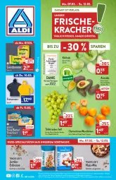 Gazetka promocyjna Aldi Nord - Aldi-Vorschau - Gazetka - ważna od 12.03 do 12.03.2022 - strona 1 - produkty: aldi, avocado, beutel, butter, clementinen, erdnüsse, gin, jumbo, kohlrabi, kracher, leerdammer, mandarine, mandarinen, meggle, nuss, salz, Schal, Schale, Spezi, Streichzart, tafeltrauben, Ti, trauben, ZTE
