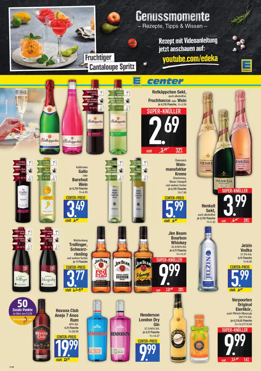 Aktueller Prospekt E Center - Angebote der Woche - von 04.04 bis 09.04.2022 - strona 16 - produkty: Ti, vodka, Yo