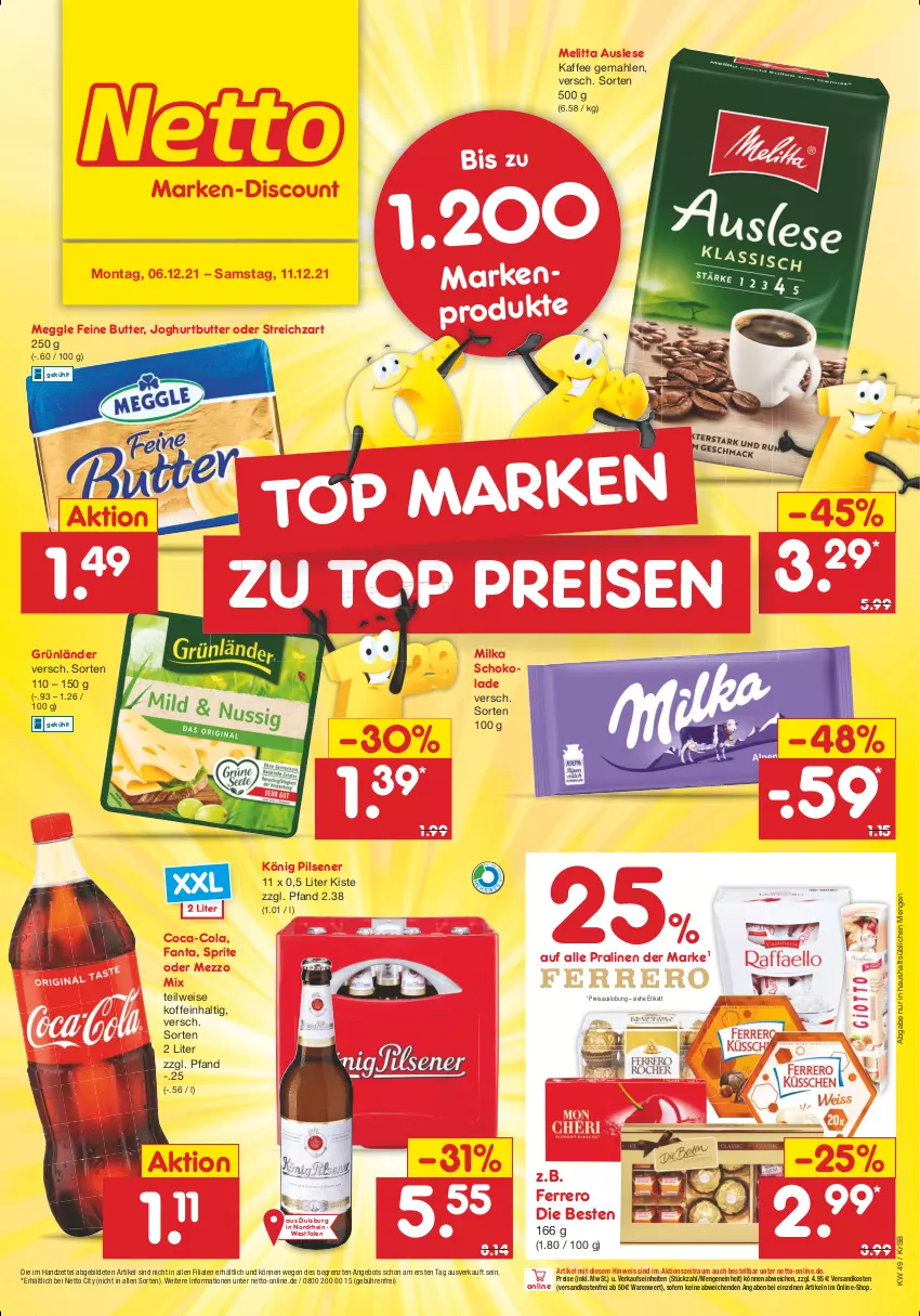 Aktueller Prospekt Netto Marken-Discount - Filial Angebote - von 06.12 bis 11.12.2021 - strona 1