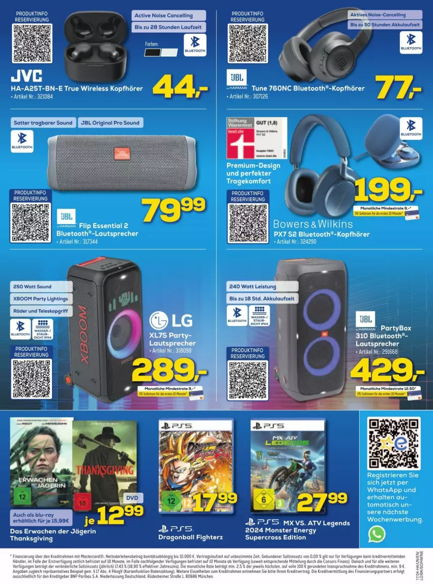 Aktueller Prospekt Euronics - Prospekte - von 23.04 bis 27.04.2024 - strona 5 - produkty: akku, ball, blu-ray, gin, harman, jbl, kopfhörer, lautsprecher, monster, Monster Energy, rel, Teleskop, Ti, tisch