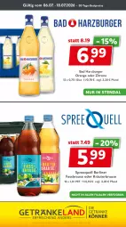 Gazetka promocyjna Getraenkeland - Gazetka - ważna od 18.07 do 18.07.2026 - strona 12 - produkty: Bad, berliner, bestpreis, bestpreise, brause, burger, eis, Elan, fassbrause, getränk, getränke, kräuter, oder kräuter, orange, reis, Spreequell, Ti, zitrone