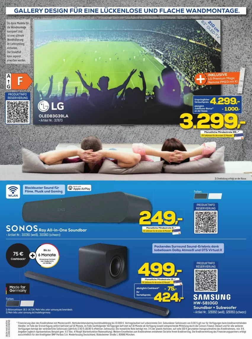 Aktueller Prospekt Euronics - Prospekte - von 08.07 bis 13.07.2024 - strona 4 - produkty: bio, dell, eimer, elle, Germ, Hefe, LG, mastercard, Mode, Samsung, soundbar, Subwoofer, Ti