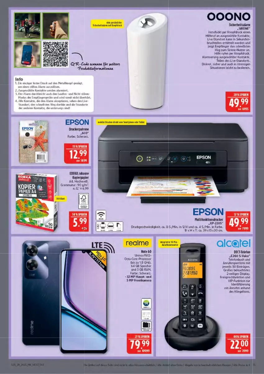 Aktueller Prospekt Marktkauf - Prospekt - von 13.07 bis 19.07.2025 - strona 35 - produkty: buch, deka, drucker, eis, epson, erde, essig, frontkamera, kamera, kopierpapier, lamm, Leuchte, multifunktionsdrucker, papier, reis, rwe, smartphone, tablet, telefon, Ti, Tiere