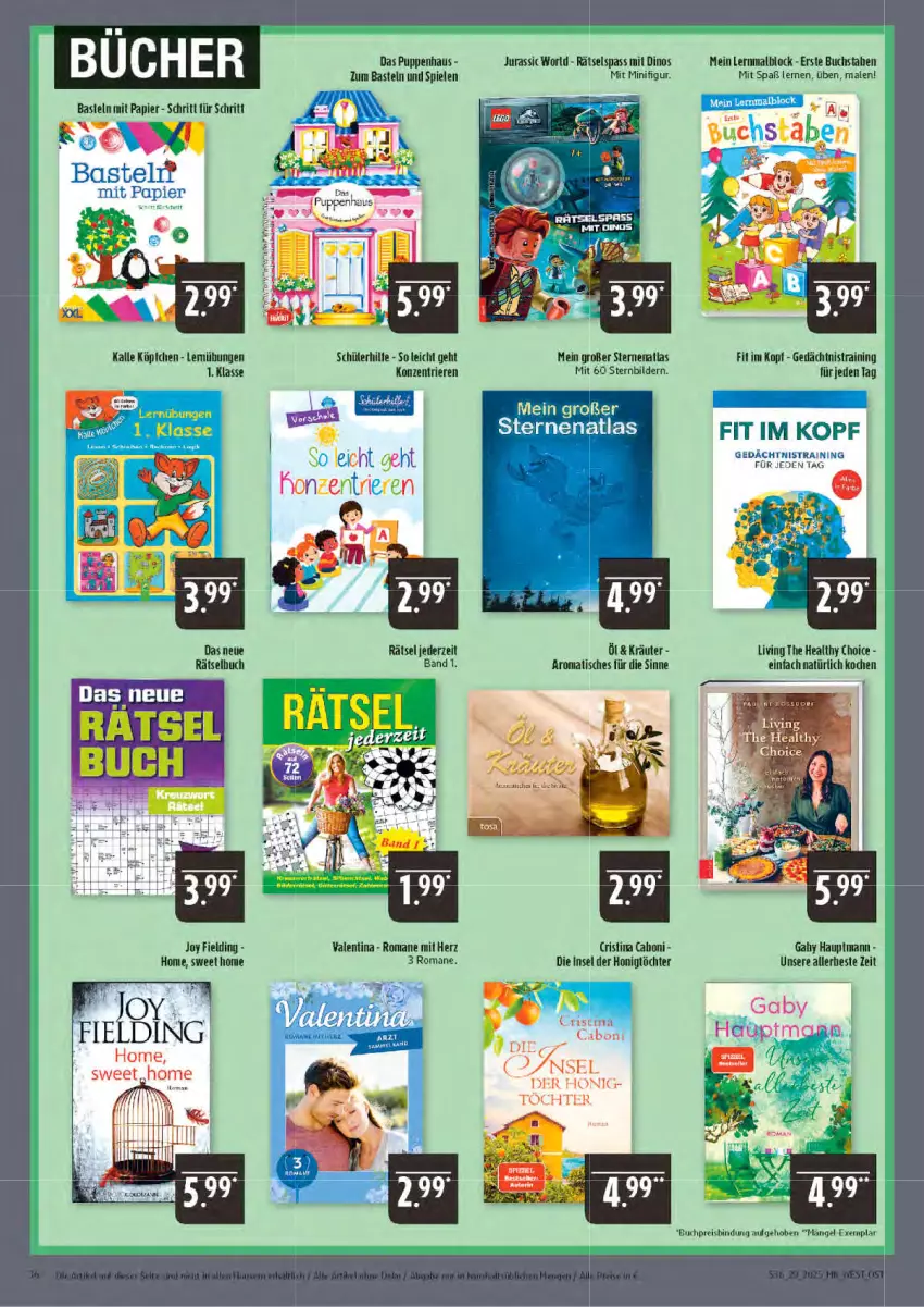 Aktueller Prospekt Marktkauf - Prospekt - von 13.07 bis 19.07.2025 - strona 36 - produkty: buch, eis, honig, HP, Jura, kräuter, Malblock, papier, Puppe, reis, Spiele, Ti, tisch, torte