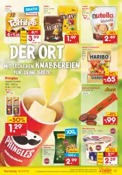 Gazetka promocyjna Netto Marken-Discount - Filial-Angebote - Gazetka - ważna od 30.04 do 30.04.2022 - strona 17 - produkty: angebot, erdnuss, frucht, fruchtgummi, haribo, nuss, nutella, pistazien, pringles, ring, snack, Ti, toffifee, ZTE