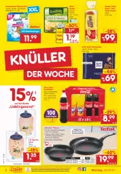 Gazetka promocyjna Netto Marken-Discount - Filial-Angebote - Gazetka - ważna od 30.04 do 30.04.2022 - strona 2 - produkty: butter, coca-cola, cola, eis, golden toast, grünländer, gsw, herdarten, korn, Kuschelweich, lyoner, ndk, paprika, pfanne, reis, ritter, ritter sport, schoko, schokolade, Sport, spülmaschinen, Ti, toast, versandkostenfrei, waschmittel, wurst, Yo