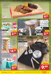Gazetka promocyjna Netto Marken-Discount - Filial-Angebote - Gazetka - ważna od 30.04 do 30.04.2022 - strona 25 - produkty: angebot, auer, bambus, besteck, bio, buch, burger, bürste, decke, edelstahl, eis, elle, gewürz, Gläser, grill, Grillzubehör, Holz, jim beam, Klammern, küche, Küchen, Küchenschürze, kühlbox, lamm, latte, messer, Ofen, reis, salat, Salatteller, Schürze, schüssel, spülmaschinen, steak, teller, Ti, tisch, tischdecke, tuc, wachstuch, ZTE