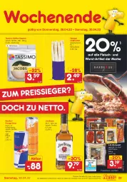 Gazetka promocyjna Netto Marken-Discount - Filial-Angebote - Gazetka - ważna od 30.04 do 30.04.2022 - strona 29 - produkty: angebot, bratwurst, drink, eis, energy drink, fleisch, für grill und pfanne, grill, grill und pfanne, jim beam, kaffee, kaffee-kapseln, pfanne, red bull, reis, sim, spargel, tassimo, Ti, und pfanne, wurst, ZTE