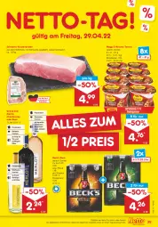 Gazetka promocyjna Netto Marken-Discount - Filial-Angebote - Gazetka - ważna od 30.04 do 30.04.2022 - strona 39 - produkty: angebot, bier, Biere, braten, chardonnay, eis, fisch, Geflügel, grand sud, grill, Käse, krustenbraten, maggi, merl, merlot, reis, roséwein, rotwein, salat, salate, schinken, schwein, schweine, terrine, Ti, wein, weine, Weißwein, ZTE