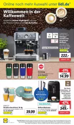Gazetka promocyjna Lidl - Wochen-Highlights im Onlineshop - Gazetka - ważna od 01.10 do 01.10.2023 - strona 6 - produkty: ACC, angebot, angebote, auto, caffe, Cap, cappuccino, chia, cin, decke, deo, eis, elle, ernesto, espresso, Germ, geschirr, kaffee, kaffeevollautomat, latte, latte macchiato, LG, mac, macchiato, milch, milchaufschäumer, ndk, reis, rel, Ria, Schal, Schale, silvercrest, tasse, telefon, Ti, uhr, wasser, wassertank