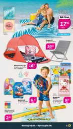 Gazetka promocyjna Netto - Woche 23 - Gazetka - ważna od 10.06 do 10.06.2023 - strona 15 - produkty: Bau, baumwolle, body, klappstuhl, nudel, Ria, Schwimmnudel, strandtuch, stuhl, Ti, tuc, wolle, Zelt