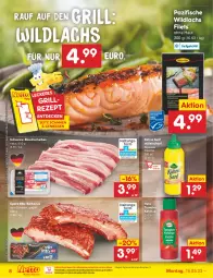 Gazetka promocyjna Netto Marken-Discount - Filial-Angebote - Gazetka - ważna od 20.05 do 20.05.2023 - strona 8 - produkty: barbecue, Bau, bauchscheiben, bestpreis, decke, eis, filet, filets, fisch, fische, flasche, fleisch, grill, Hela, ketchup, Kühne, kühne senf, lachs, natur, ndk, reis, rezept, schwein, schweine, schweine-bauch, schweine-bauchscheiben, senf, spare ribs, Ti, tomate, tomaten, tomaten ketchup, wein, weine, Wild, wildlachs, wurst, wurst in selbstbedienung