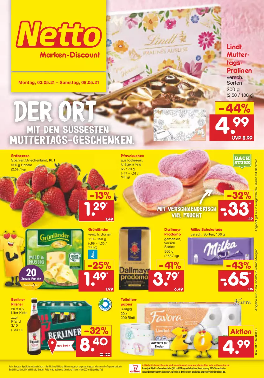 Aktueller Prospekt Netto Marken-Discount - Filial-Angebote - von 03.05 bis 08.05.2021 - strona 1