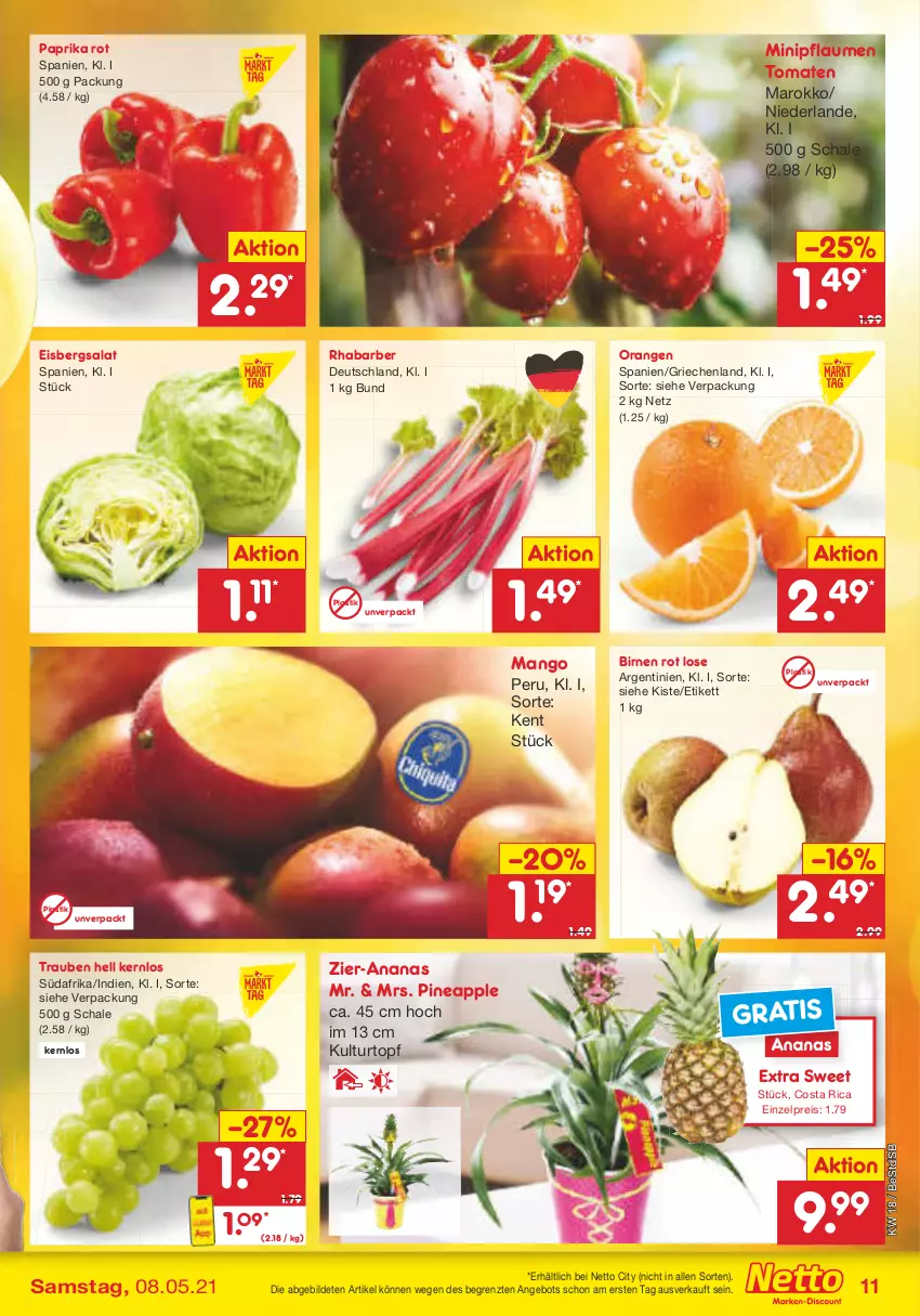 Aktueller Prospekt Netto Marken-Discount - Filial-Angebote - von 03.05 bis 08.05.2021 - strona 11