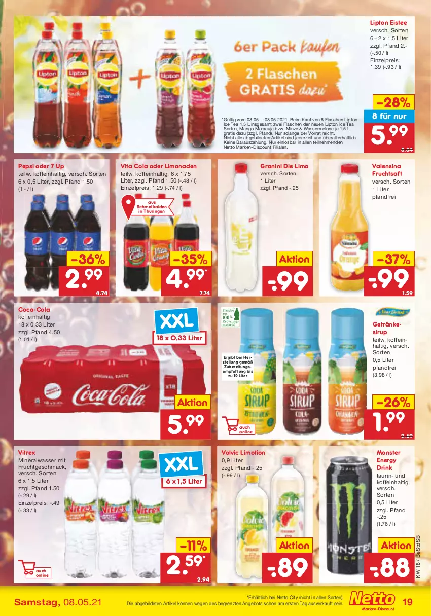 Aktueller Prospekt Netto Marken-Discount - Filial-Angebote - von 03.05 bis 08.05.2021 - strona 19