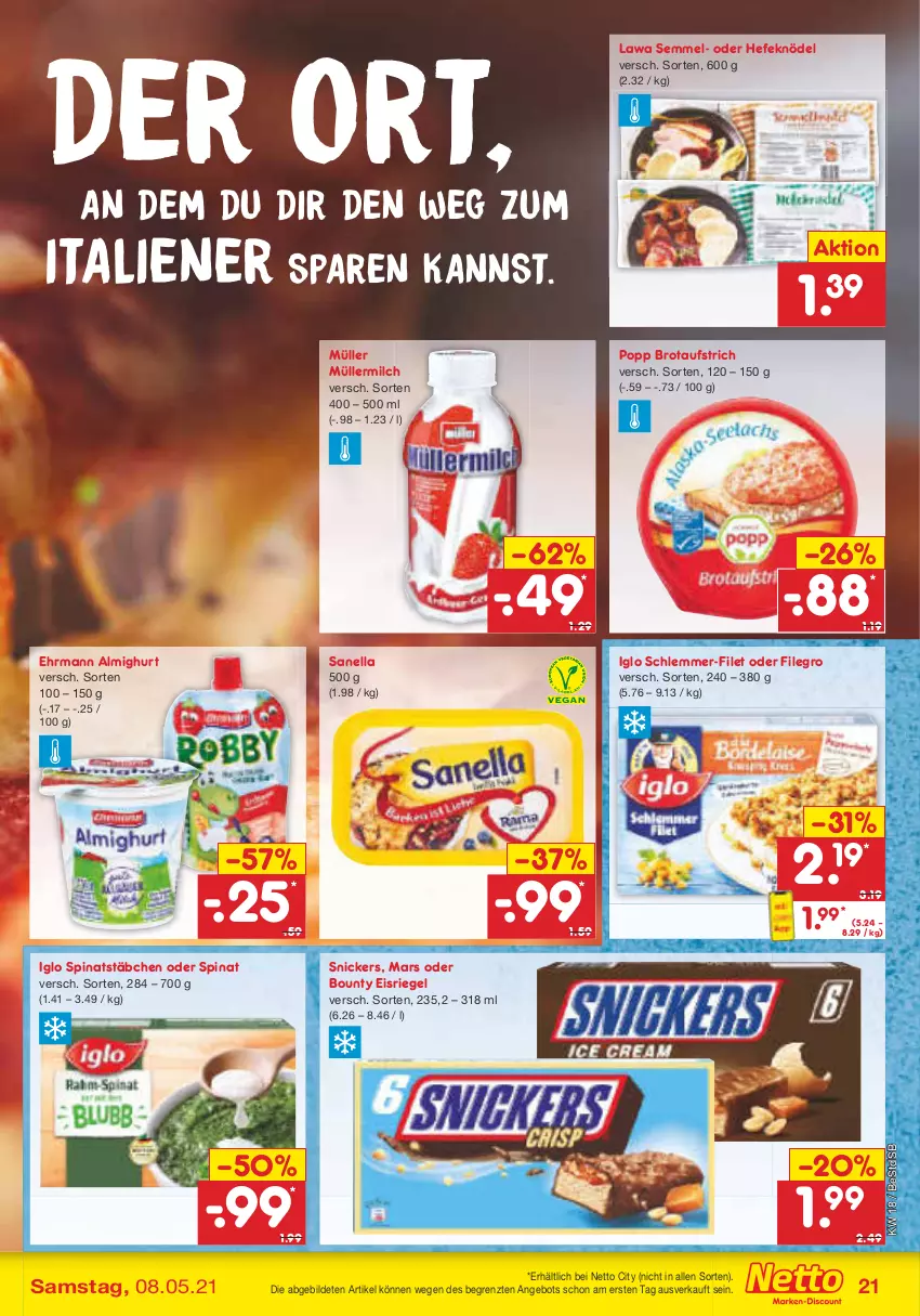 Aktueller Prospekt Netto Marken-Discount - Filial-Angebote - von 03.05 bis 08.05.2021 - strona 21